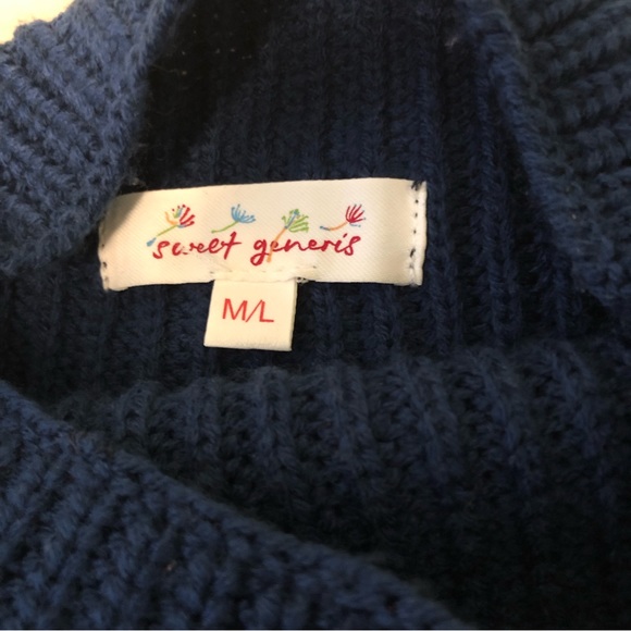Navy knit open sweater - Picture 4 of 9